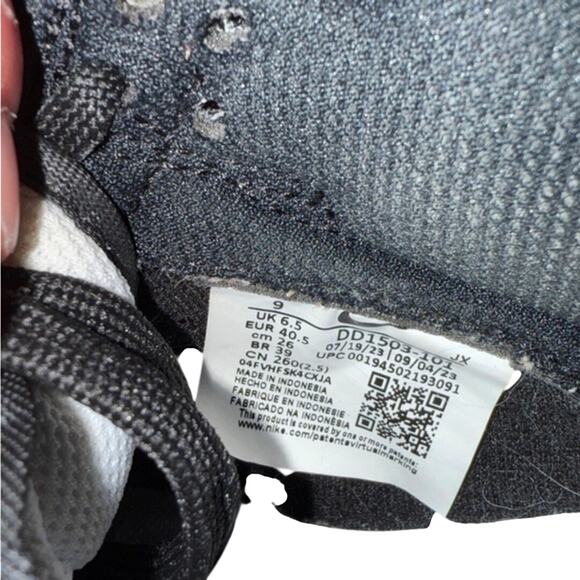 Nike Dunk Low Retro Panda Sneaker Shoe women's 9 Black & White Streetwear - Picture 4 of 5